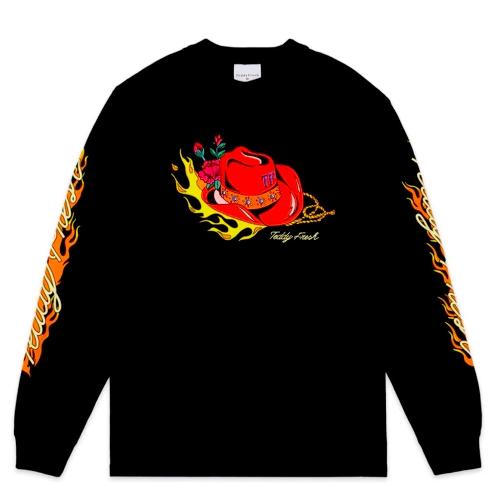 TEDDY FRESH - GIDDY UP LONG SLEEVE TEE - L - BNWT